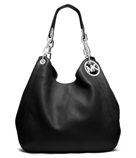 michael kors hobo bag black|michael kors kensington shoulder bag.